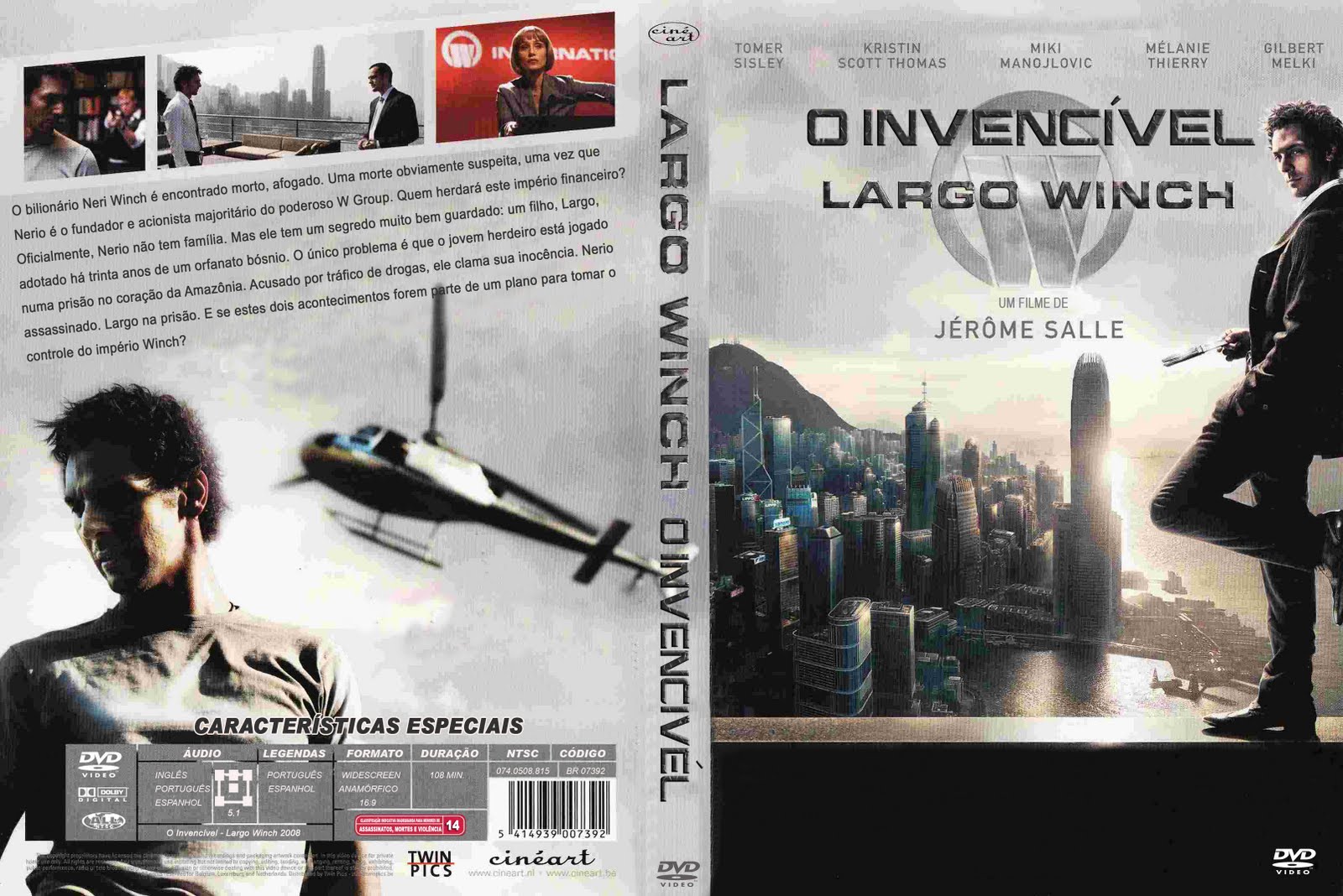 Capas Filmes Ação: O Invencível Largo Winch
