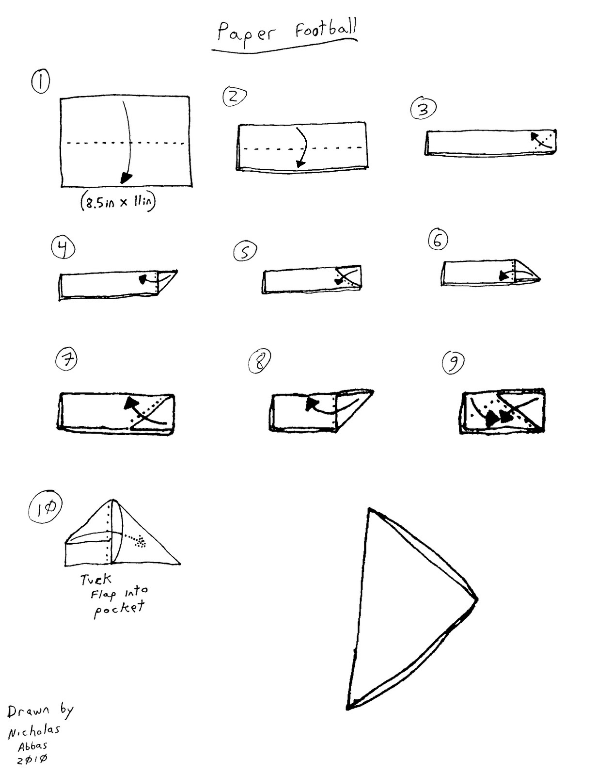 A Crisp Fold Diagrams