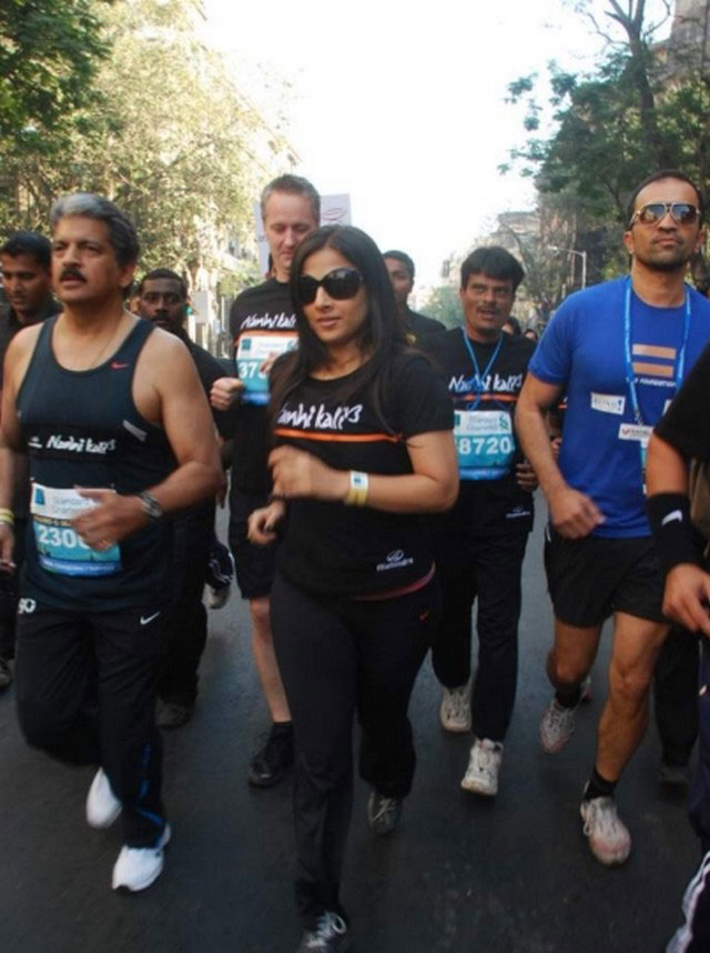 at Mumbai Marathon 2011 -
