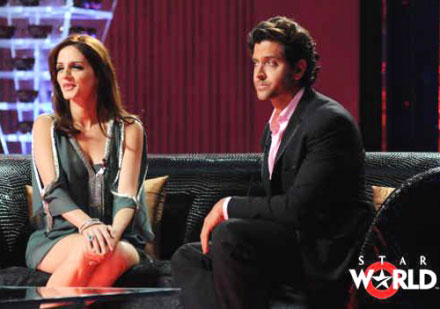 - Hrthik Roshan , Suzzane Khan at 'Koffee With Karan'