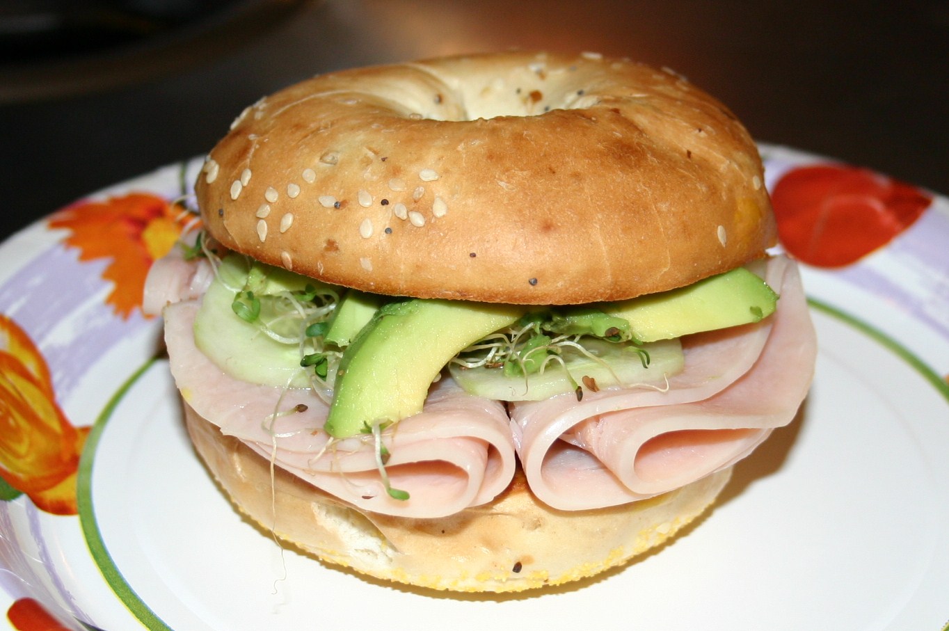 Heymish Cooking Garden Bagel Sandwich