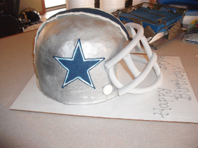 Dallas Cowboys Helmet Cake