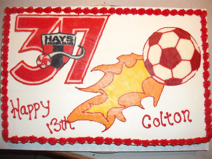 Hays Soccer Club Logo Cake