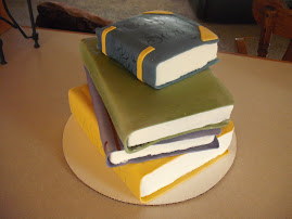 Stack of Books Cake