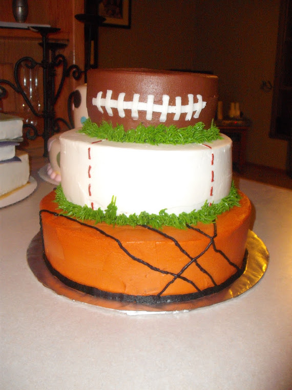 Tiered Sports Cake