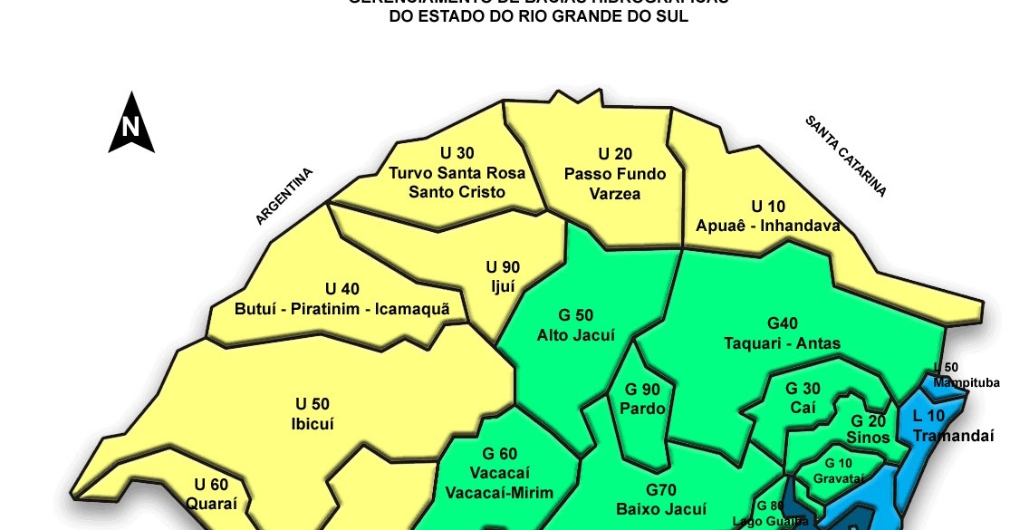 Rio Grande do Sul RS Bacias