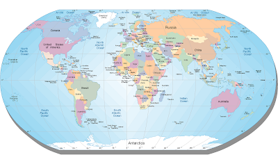 The most popular maps: world map