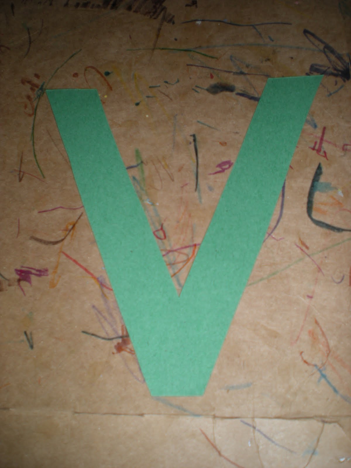The letter V