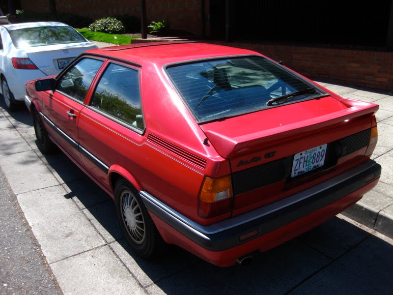 OLD PARKED CARS.: 1985 Audi Coupe GT.
