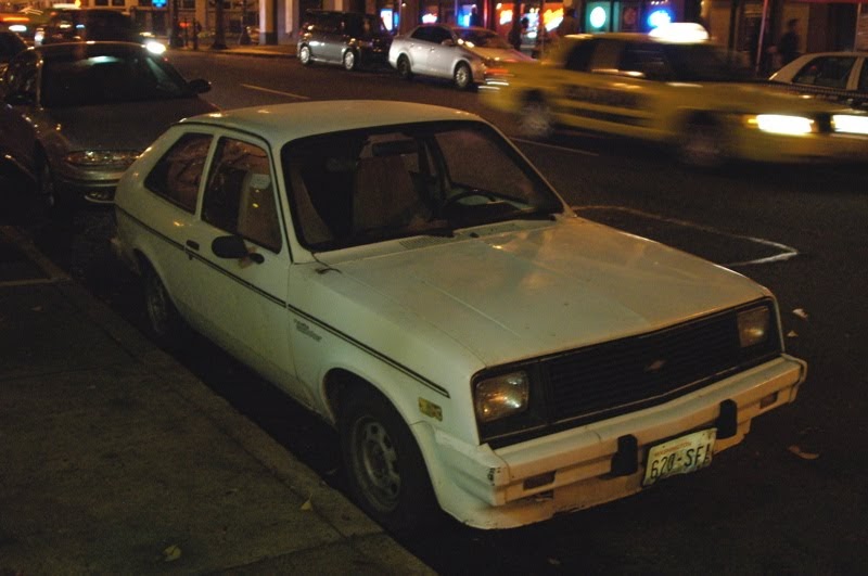 OLD PARKED CARS. 1981 Chevrolet Chevette Scooter Hatchback.