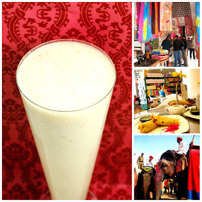 Lychee lassi recipe and photos of travels in India