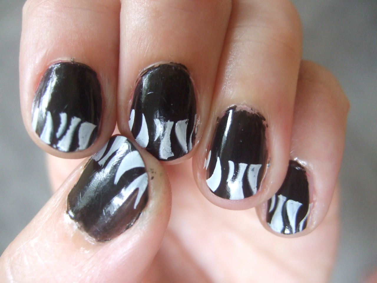 Joanne39;s nail art ideas: zebra nails