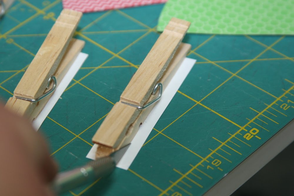 Punkie Pie's Place ...: Paper Covered Clothespin Tutorial