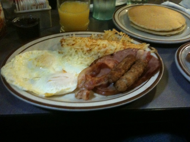 Adventures in Pork Denny's Lumberjack Slam