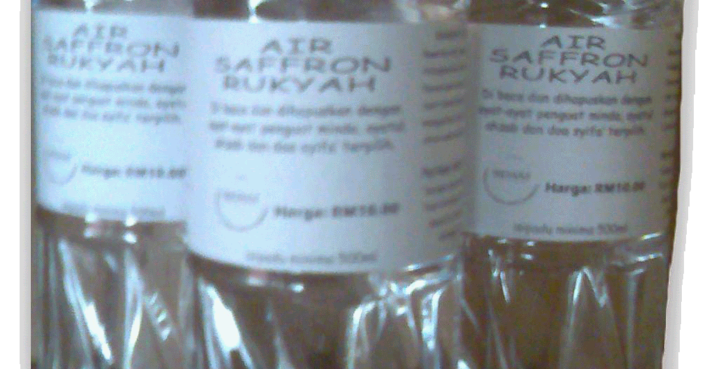 Produk Rawatan Ridam: Air Saffron Rukyah