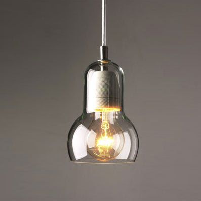 This modern glass pendant is sure to become quite a conversation piece in