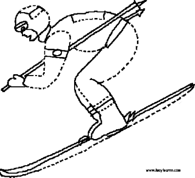 ice skating coloring pages