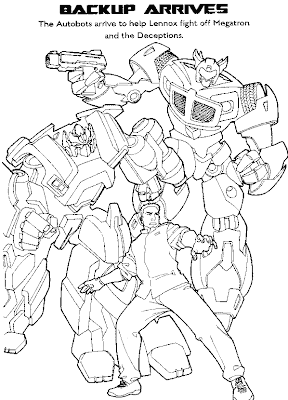 Backup From Transformers Coloring Pages