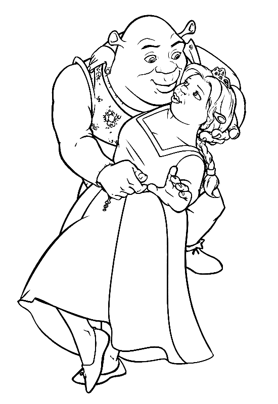 Shrek Coloring Pages Collection