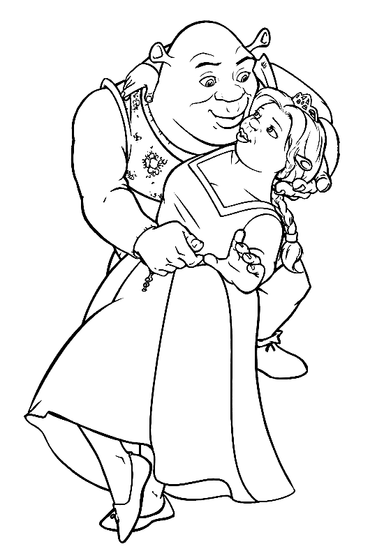 Coloring Pages Of Shrek Shrek Coloring Pages Collection