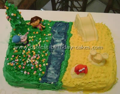 Birthday Cake Toppers on Dora The Explorer Cake Recipe With Easy Instruction    Cake Recipe