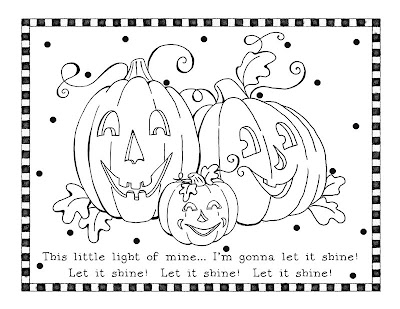 pumpkin coloring sheet