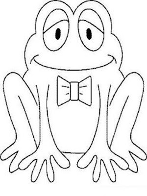 preschool coloring pages frog