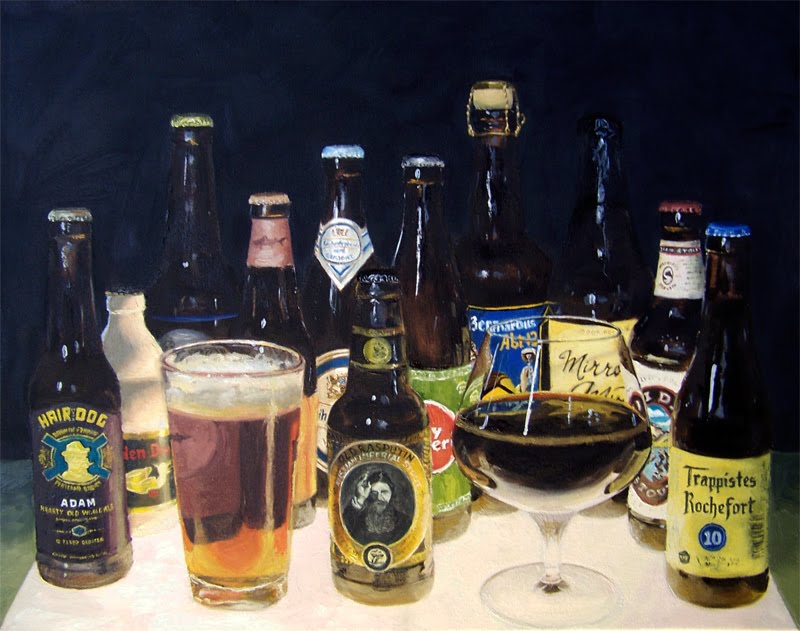 Beer Paintings Paying tribute to fine beer with fine art. The first