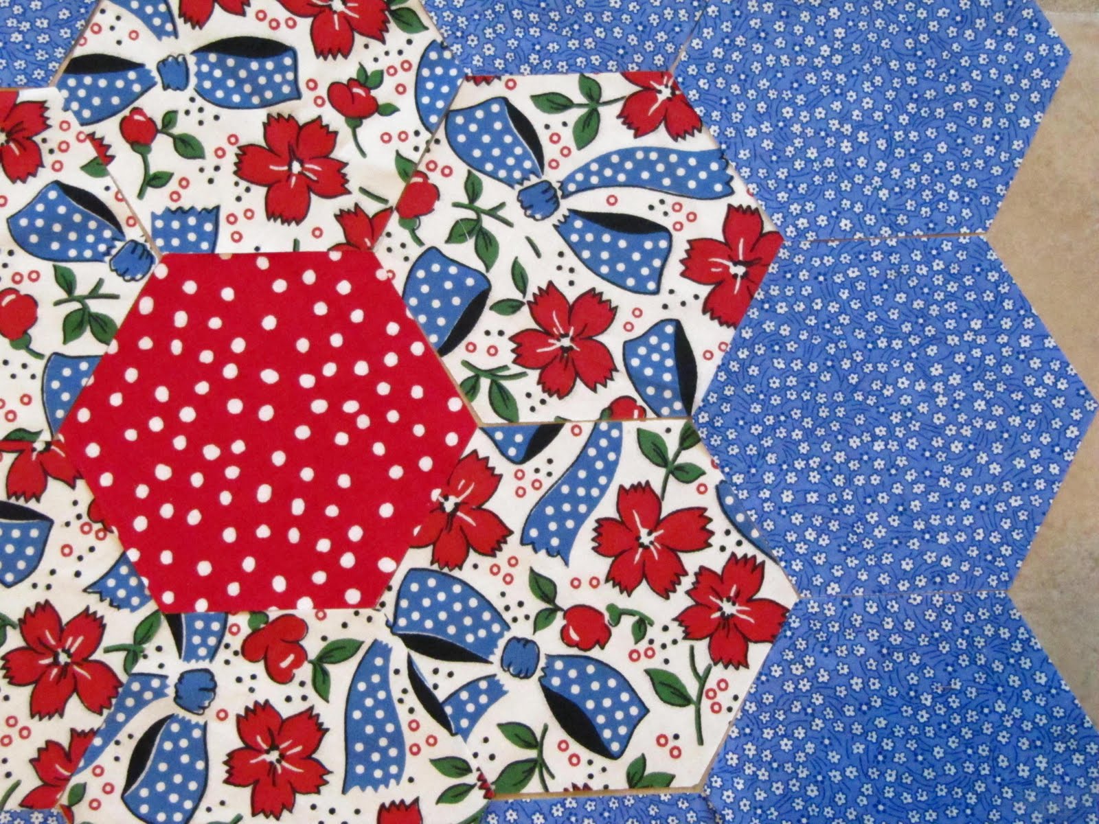 Sew Many Ways... Machine Sewing Hexagons...Half Hexies That Is