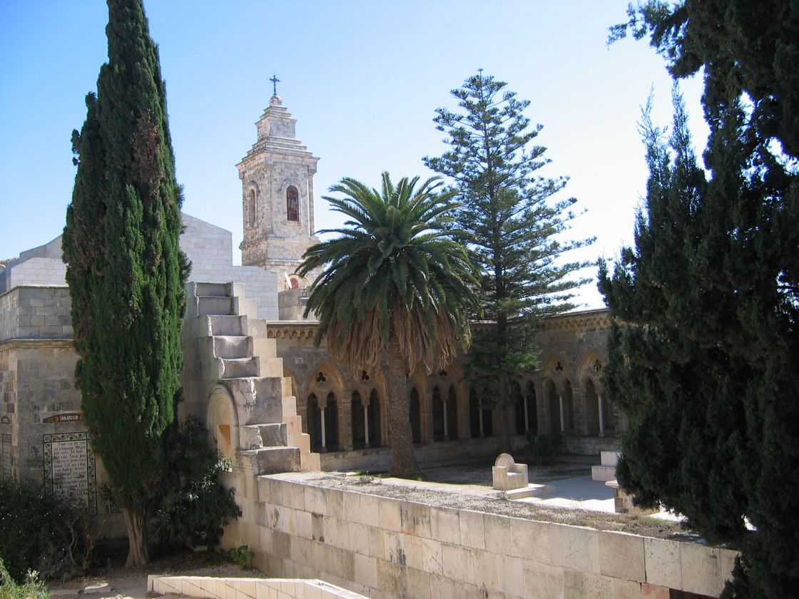 Iglesia del Pater Noster, Monte de los Olivos - Jerusalén - Primeros  Cristianos