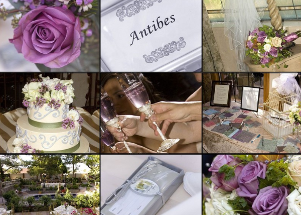 Lucretia 39s blog purple pink teal ivory wedding fake wedding bouquets