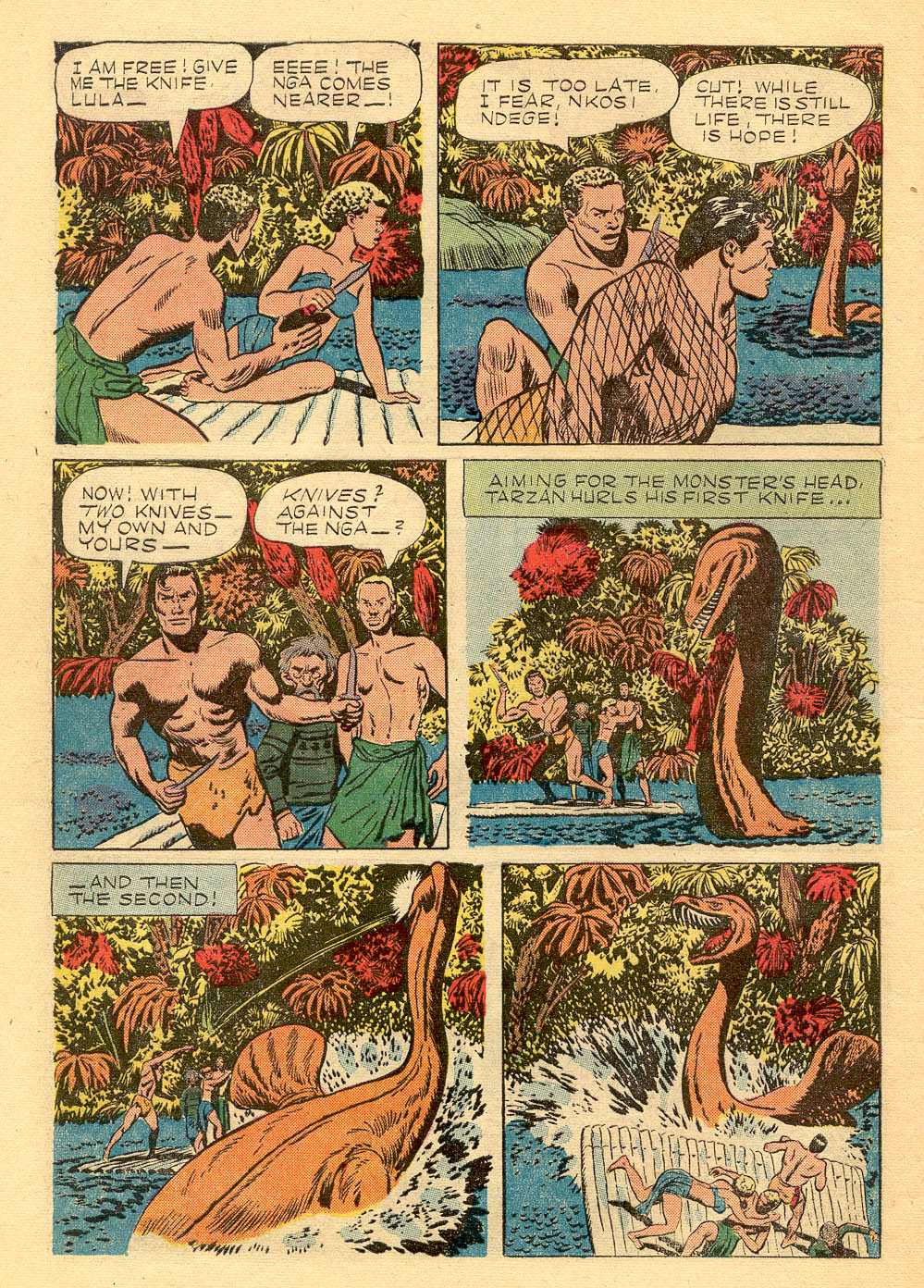 Read online Tarzan (1948) comic -  Issue #47 - 16