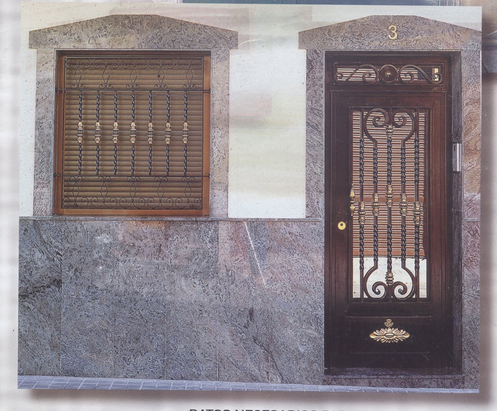 instalaciones comerciales benidorm: puertas entrada en forja y accesorios