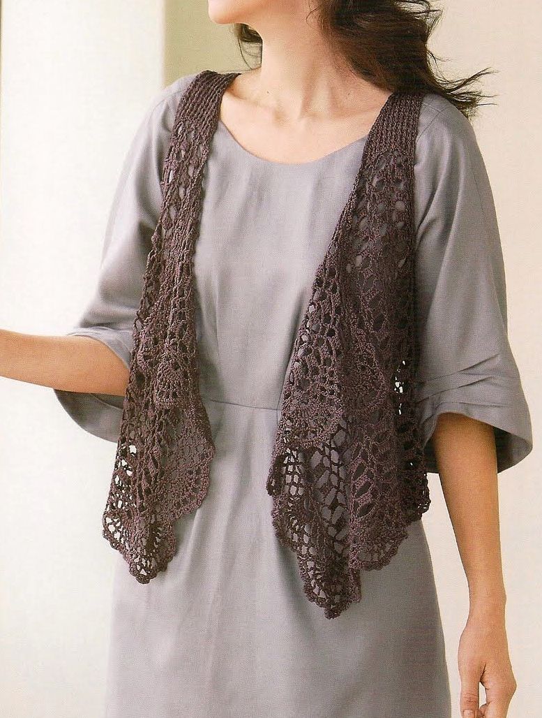 Free Adult Vests, Sweaters, Shawls Hand Knitting Patterns from