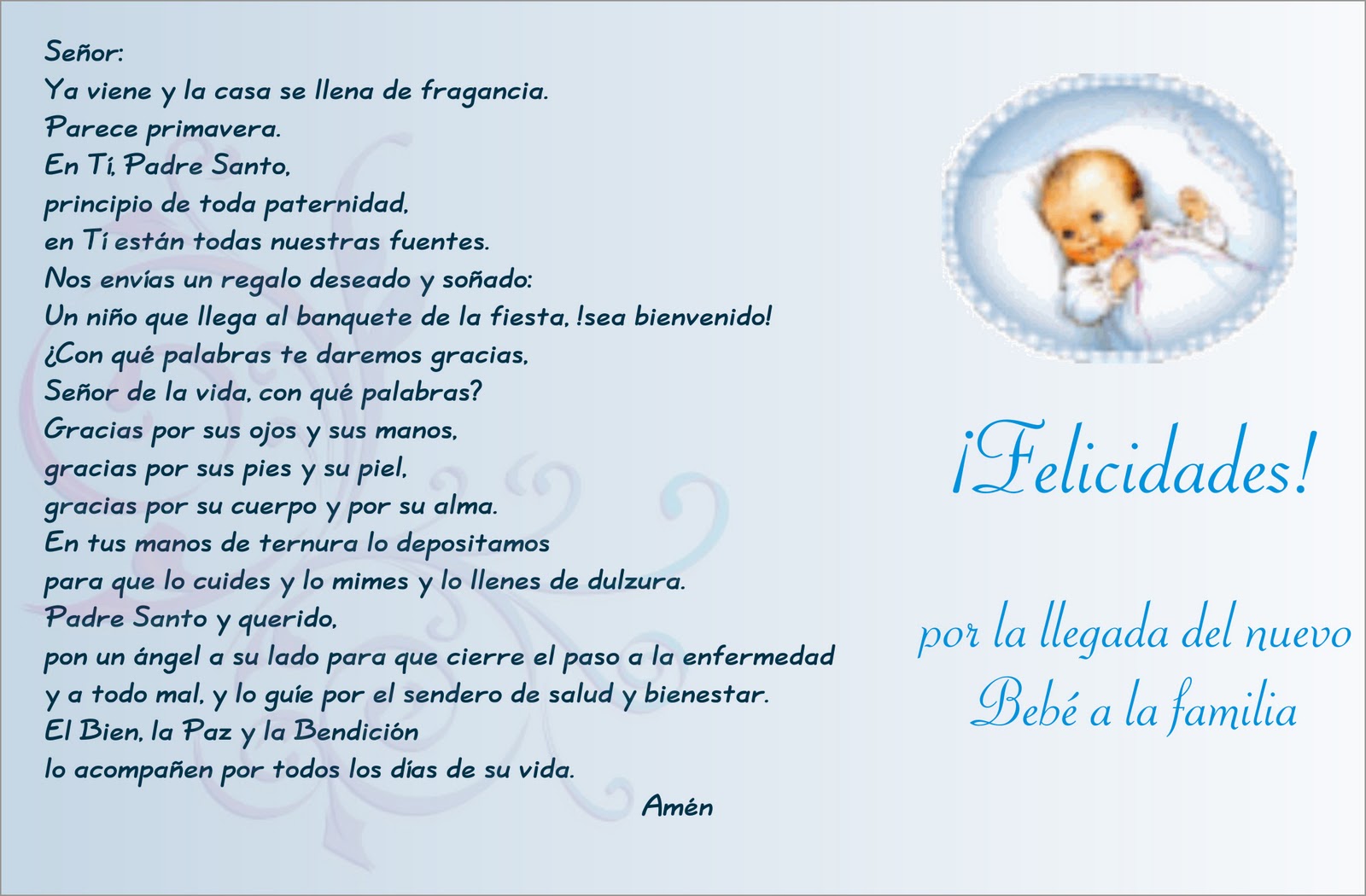 Frases nacimiento bebe