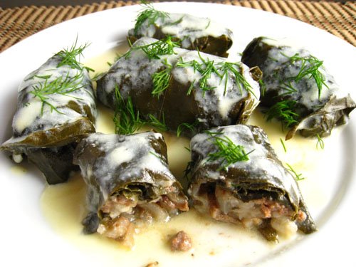 Dolmades (Stuffed Grape Leaves) Recipe on Closet Cooking