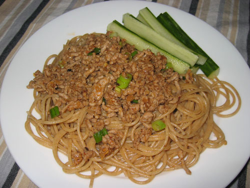 Zha Jiang Mian on Spaghetti Zha Jiang Mian on Spaghetti