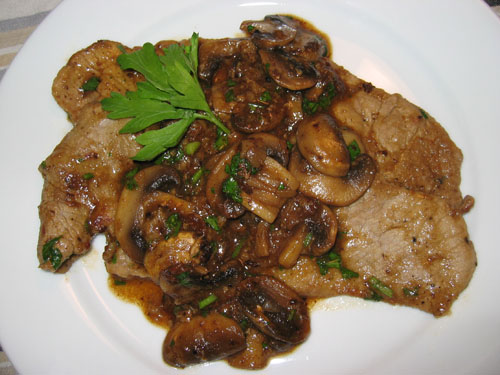Veal Scaloppine with Mushroom Marsala Sauce Recipe on Closet Cooking