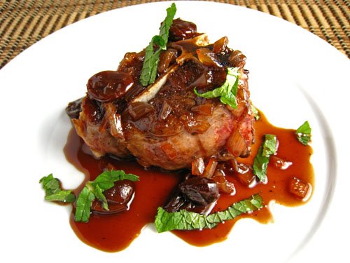 Lamb Chops in Cherry and Port Sauce Lamb Chops in Cherry and Port Sauce