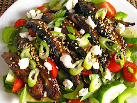 Teriyaki Portabella Mushroom Salad