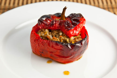 Gemista (Greek Stuffed Tomatoes and Peppers) Gemista (Greek Stuffed Tomatoes and Peppers)