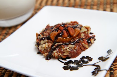 Chocolate Turtle Cookies