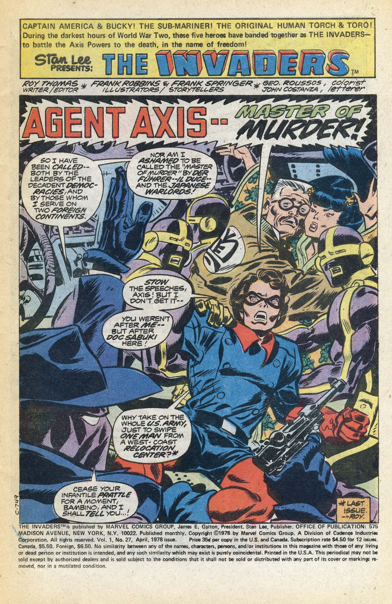 Read online The Invaders (1975) comic -  Issue #27 - 3