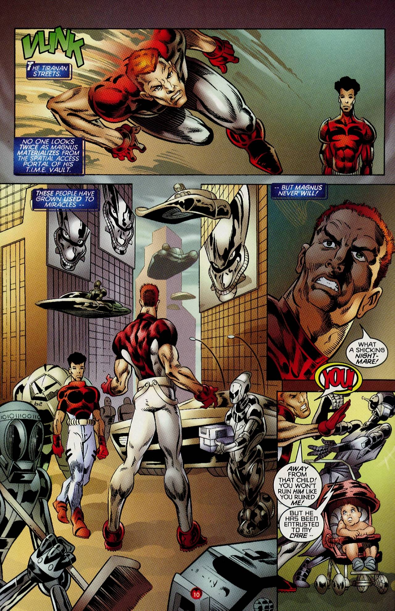 Read online Magnus Robot Fighter (1997) comic -  Issue #9 - 10