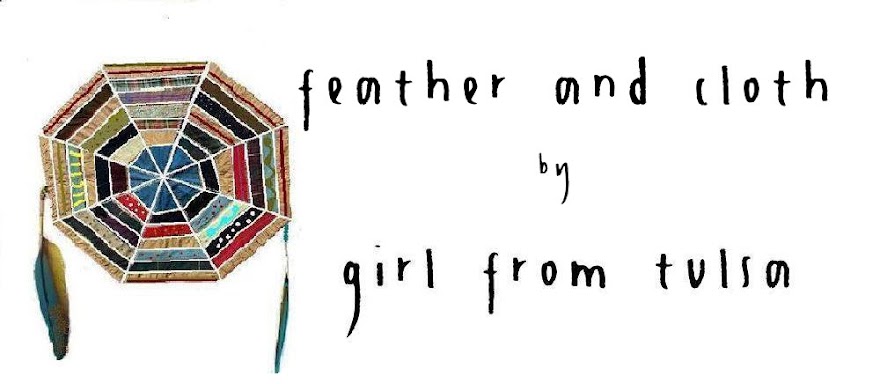 feather and cloth by girl from tulsa
