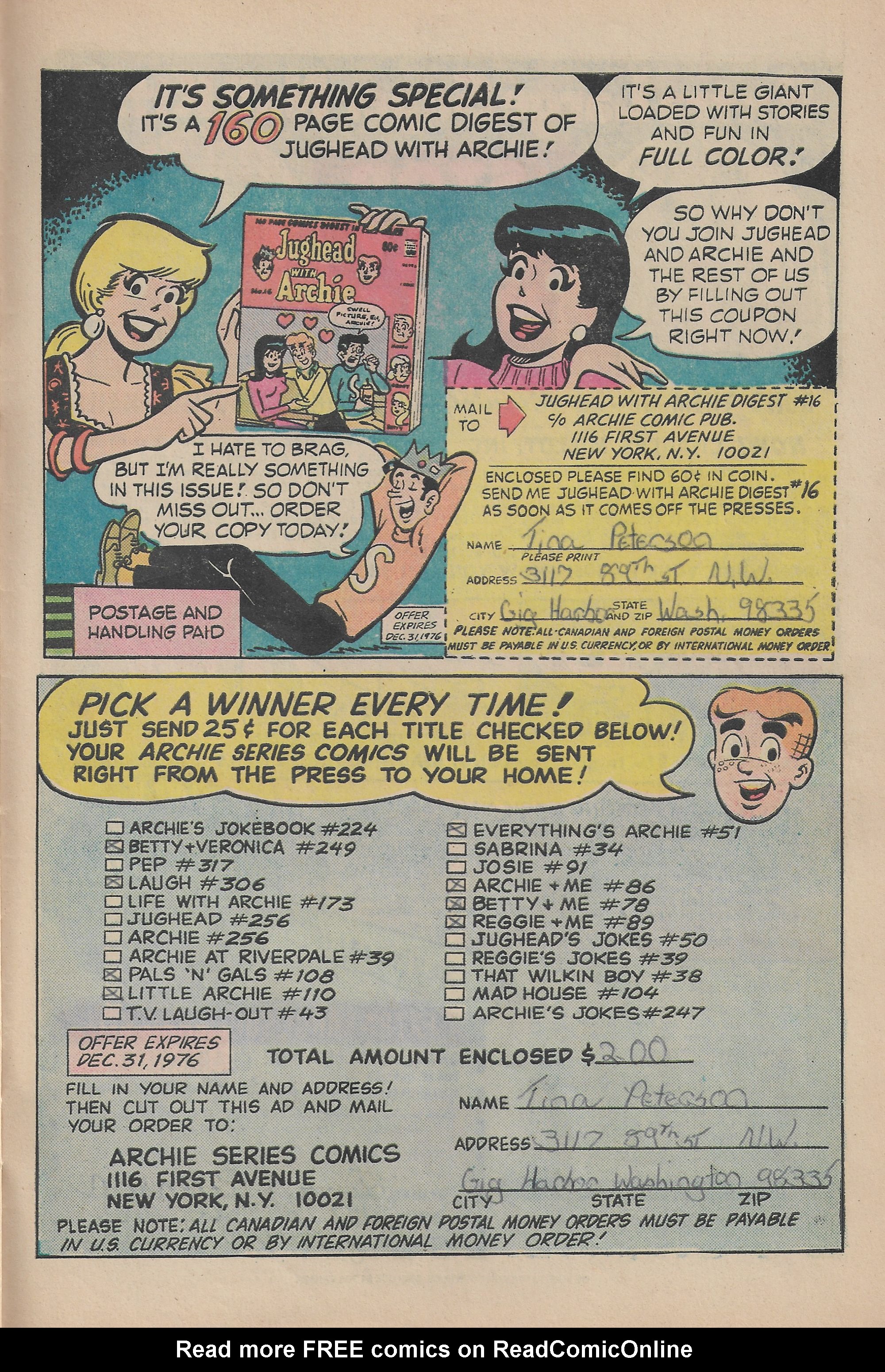 Read online Archie Giant Series Magazine comic -  Issue #247 - 27