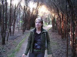 "scared in the woods"