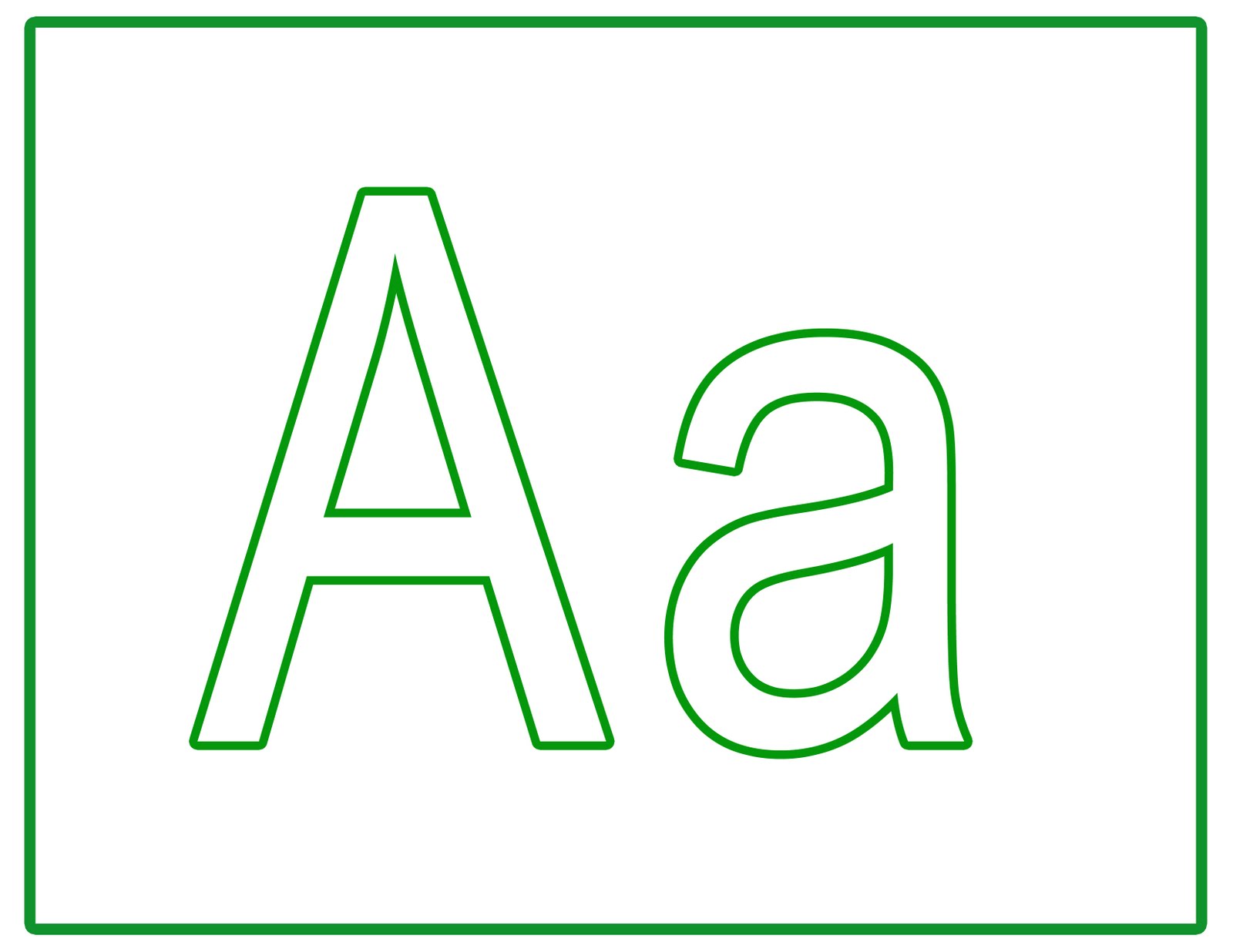 Рисунок большая буква а