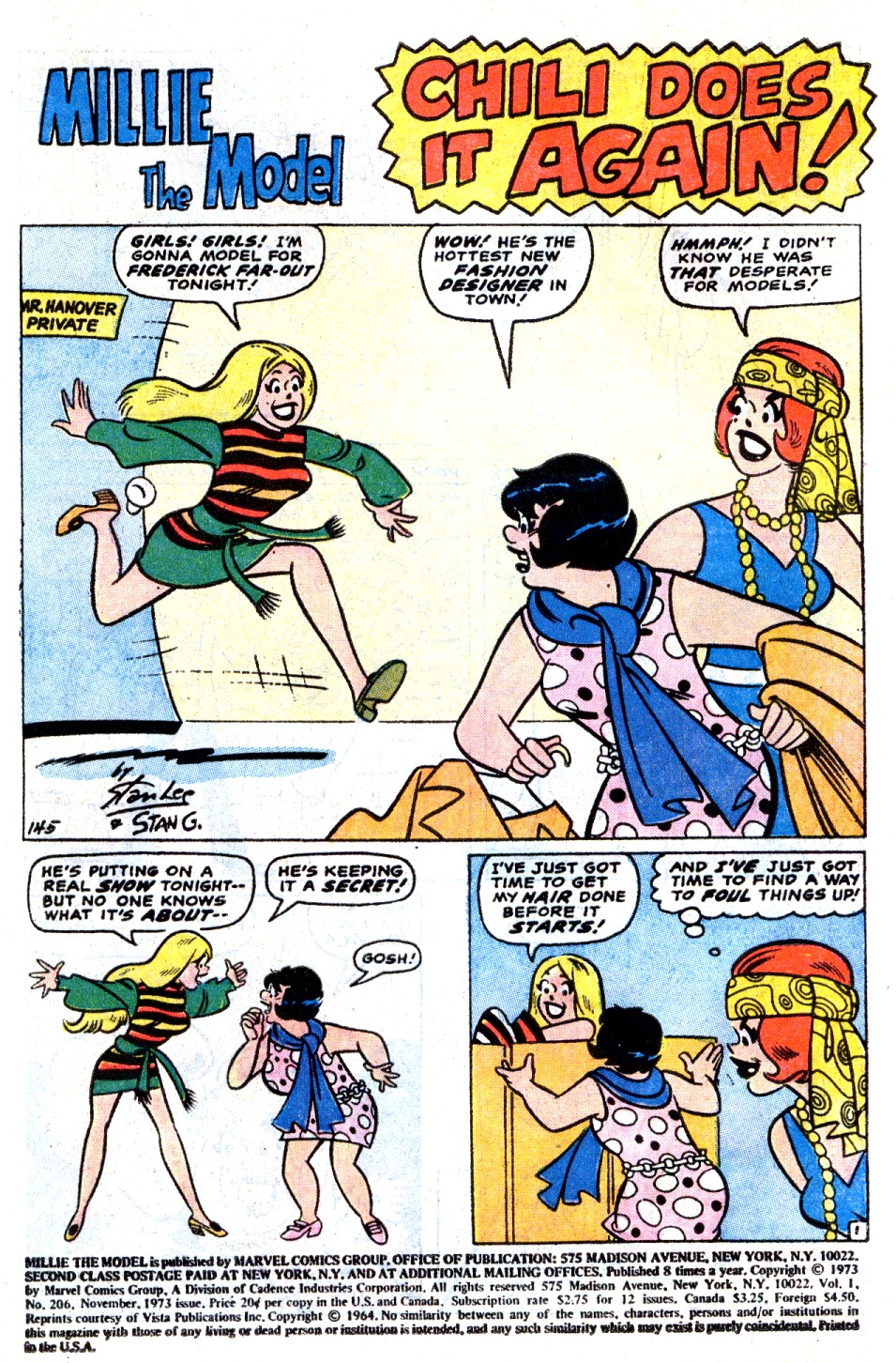 Read online Millie the Model comic -  Issue #206 - 3