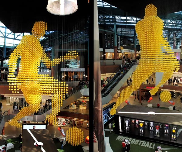 the modern courtier: nike world cup installation